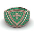 Emerald Men Signet Ring - Roger No. 14