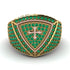 Emerald Men Signet Ring - Roger No. 13