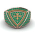 Emerald Men Signet Ring - Roger No. 11