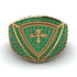 Emerald Men Signet Ring - Roger No. 10