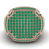 Emerald Men Signet Ring - Carl No. 8