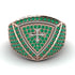 Emerald Men Signet Ring - Roger No. 17