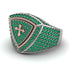 Emerald Men Signet Ring - Roger No. 15
