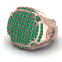 Emerald Men Signet Ring - Carl No. 8