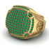 Emerald Men Signet Ring - Carl No. 7