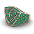 Emerald Men Signet Ring - Roger No. 17