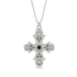Equilateral Round Black Diamond Cross Amulet - Asher No. 9 image 1