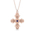 Equilateral Round Sapphire Cross Amulet - Asher No. 14 image 1