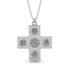 Equilateral Diamond Cross Necklace - Jayce No. 3