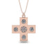 Equilateral Diamond Cross Necklace - Jayce No. 2