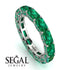 Eternity Emerald Hidden Emeralds Band - Ember No. 21 image 10
