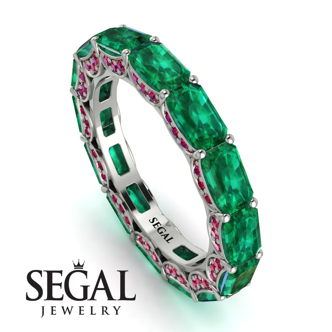Eternity Emerald Hidden Emeralds Band - Ember No. 51