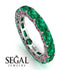 Eternity Emerald Hidden Emeralds Band - Ember No. 51 image 10