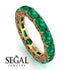 Eternity Emerald Hidden Emeralds Band - Ember No. 49 image 10