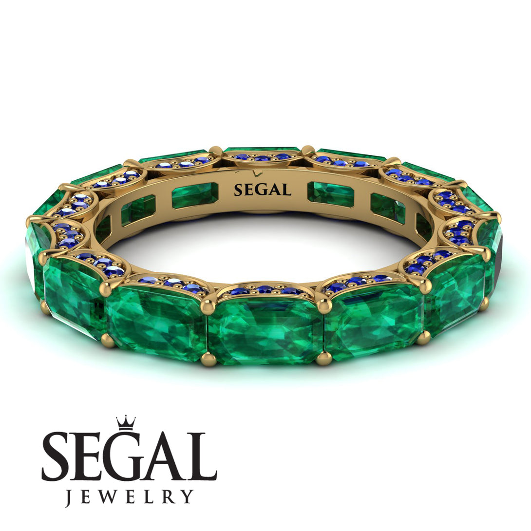 Eternity Emerald Hidden Emeralds Band - Ember No. 64