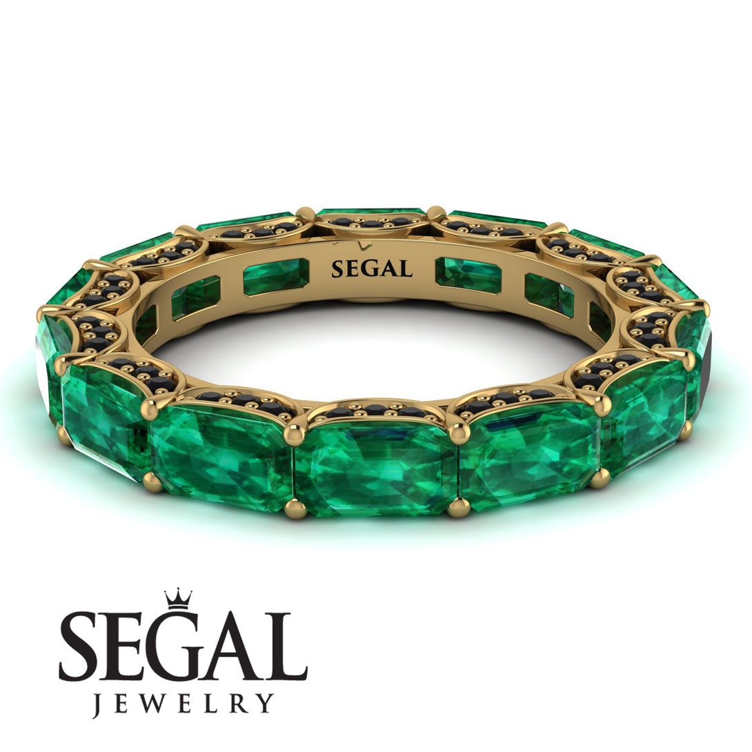 Eternity Emerald Hidden Emeralds Band - Ember No. 34