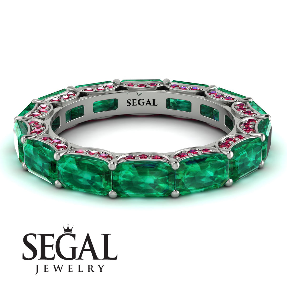 Eternity Emerald Hidden Emeralds Band - Ember No. 51