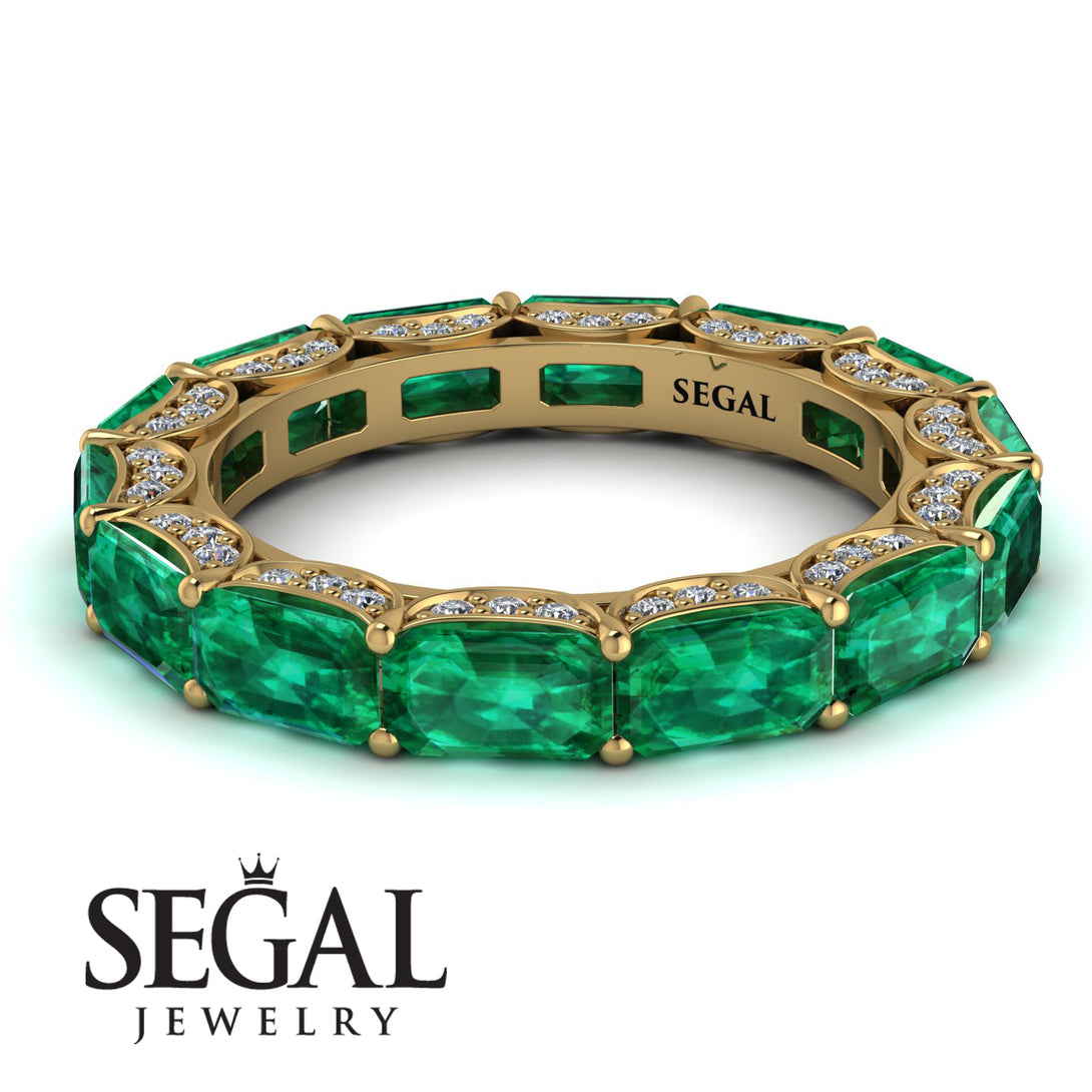 Eternity Emerald Hidden Emeralds Band - Ember No. 4