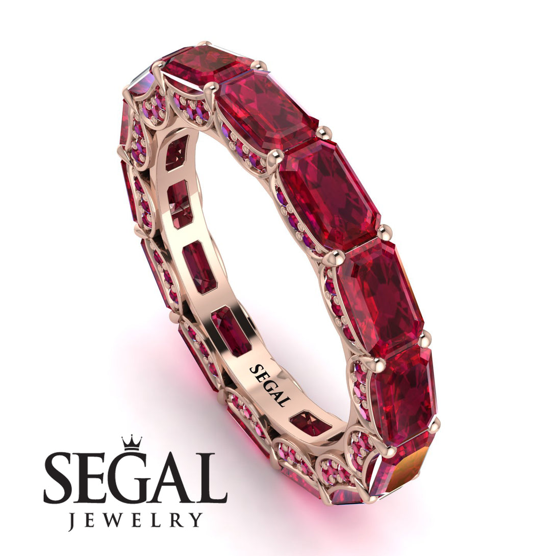 Eternity Emerald Hidden Rubys Band - Ember No. 56