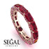 Eternity Emerald Hidden Rubys Band - Ember No. 56 image 10
