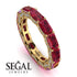 Eternity Emerald Hidden Rubys Band - Ember No. 10 image 10