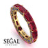 Eternity Emerald Hidden Rubys Band - Ember No. 70