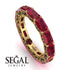 Eternity Emerald Hidden Rubys Band - Ember No. 40 image 10