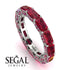 Eternity Emerald Hidden Rubys Band - Ember No. 57