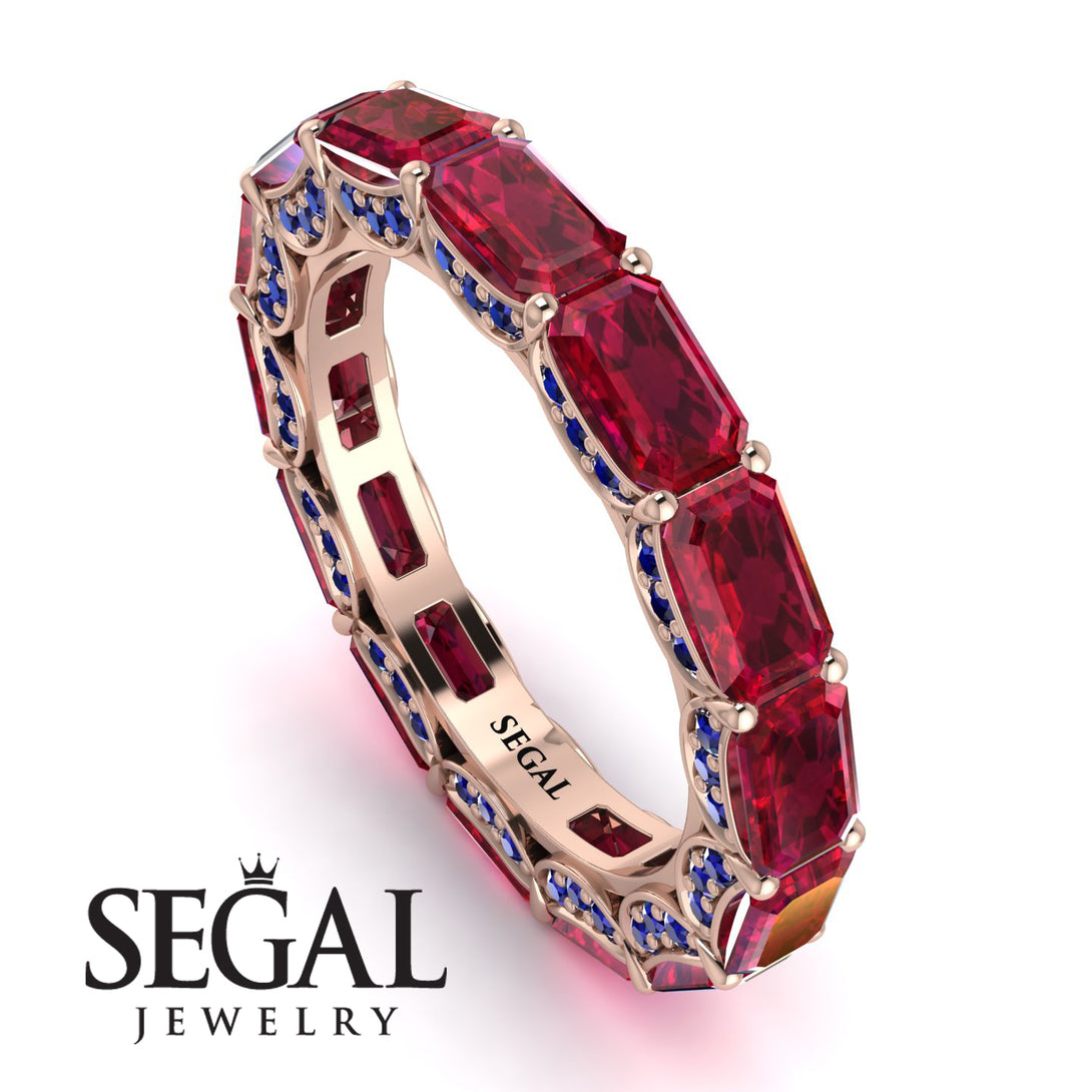 Eternity Emerald Hidden Rubys Band - Ember No. 71