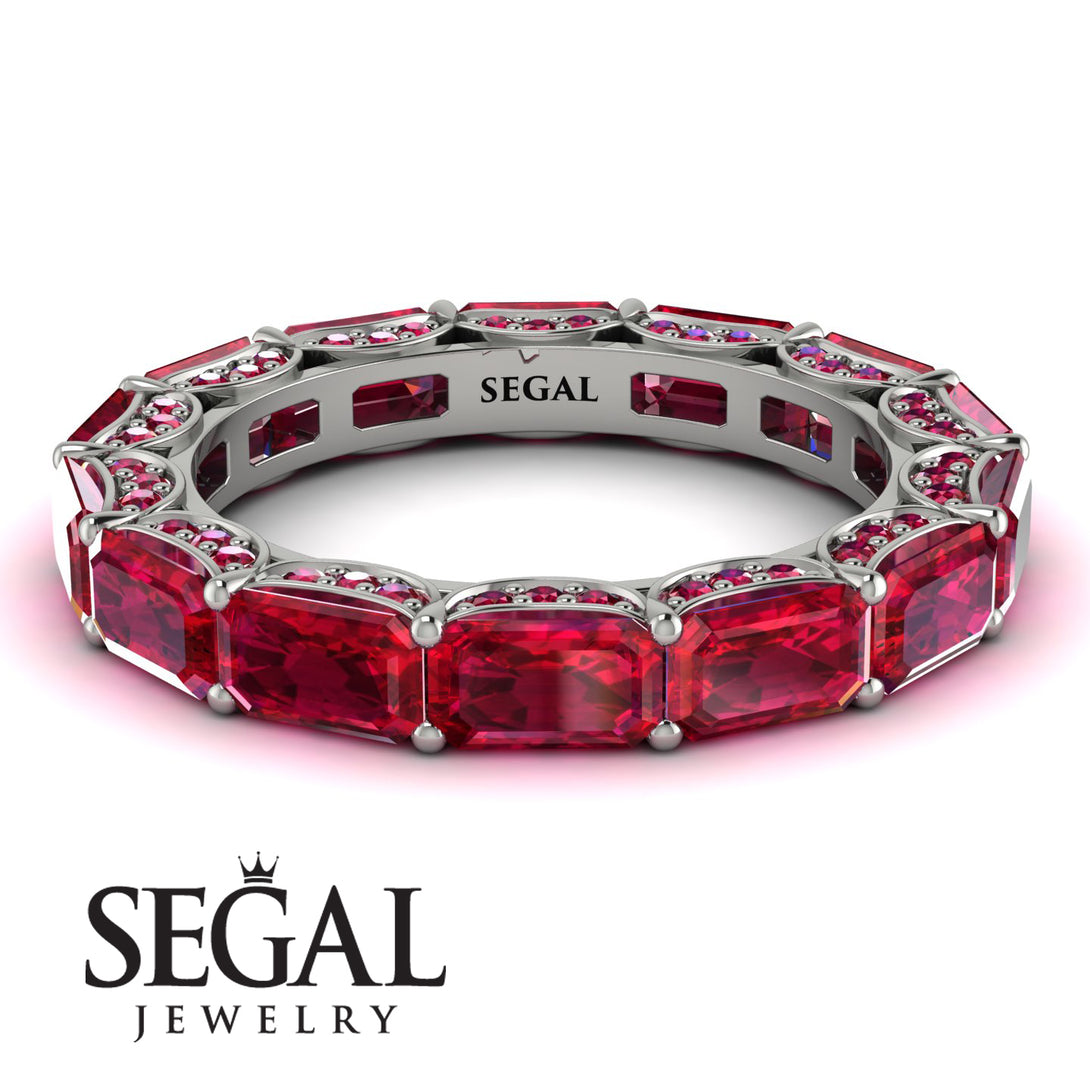Eternity Emerald Hidden Rubys Band - Ember No. 57