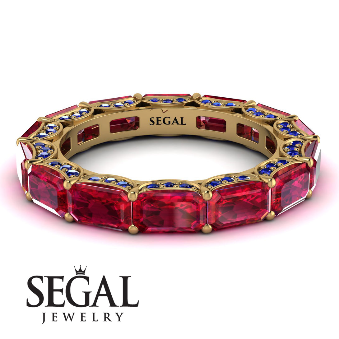 Eternity Emerald Hidden Rubys Band - Ember No. 70