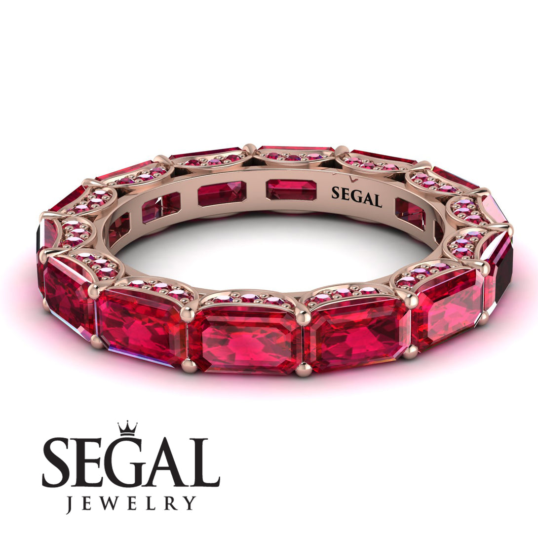 Eternity Emerald Hidden Rubys Band - Ember No. 56