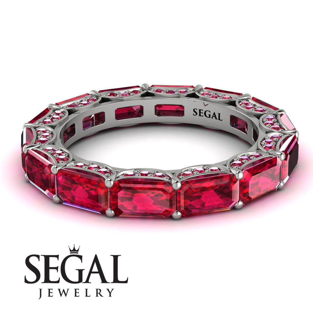 Eternity Emerald Hidden Rubys Band - Ember No. 57