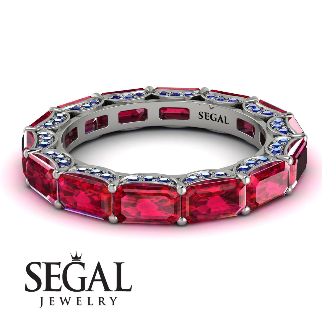Eternity Emerald Hidden Rubys Band - Ember No. 72