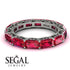 Eternity Emerald Hidden Rubys Band - Ember No. 42