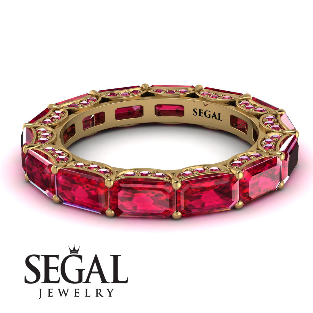 Eternity Emerald Hidden Rubys Band - Ember No. 55
