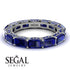 Eternity Emerald Hidden Sapphires Band - Ember No. 75