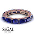 Eternity Emerald Hidden Sapphires Band - Ember No. 59