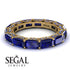 Eternity Emerald Hidden Sapphires Band - Ember No. 73 image 3