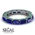 Eternity Emerald Hidden Sapphires Band - Ember No. 30