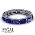 Eternity Emerald Hidden Sapphires Band - Ember No. 75