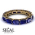 Eternity Emerald Hidden Sapphires Band - Ember No. 43