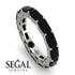 Eternity Emerald Hidden Black Diamonds Band - Ember No. 9 image 10