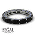 Eternity Emerald Hidden Black Diamonds Band - Ember No. 69 image 3