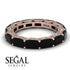 Eternity Emerald Hidden Black Diamonds Band - Ember No. 8