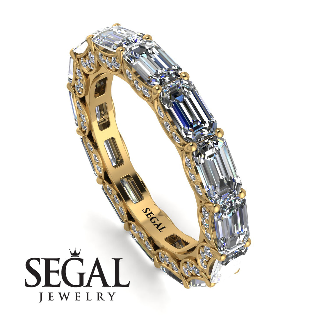 Eternity Emerald Hidden Diamonds Band - Ember No. 1