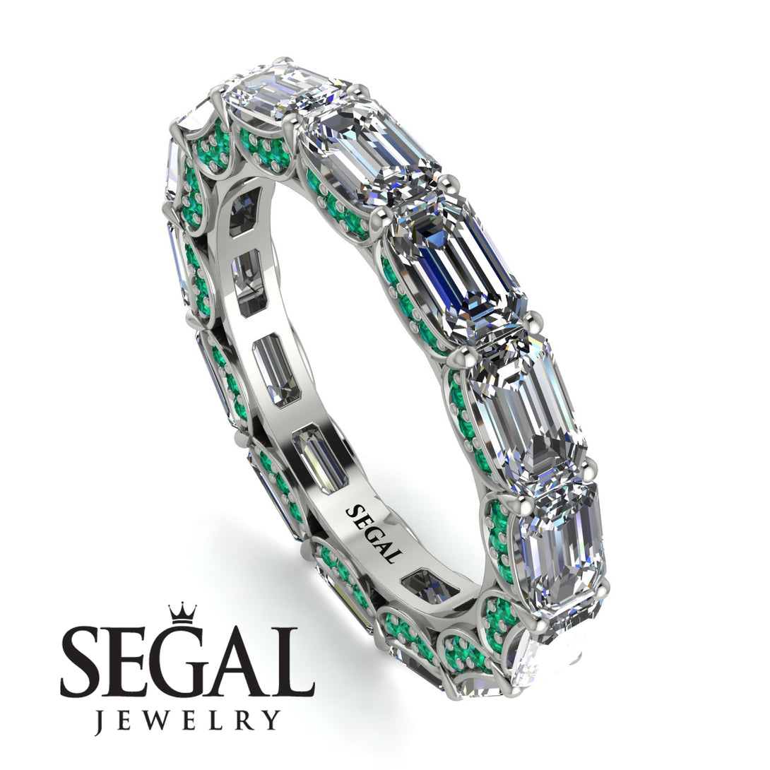 Eternity Emerald Hidden Diamonds Band - Ember No. 18