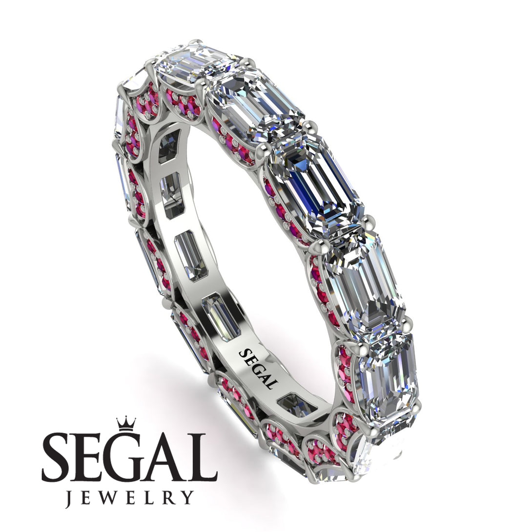 Eternity Emerald Hidden Diamonds Band - Ember No. 48