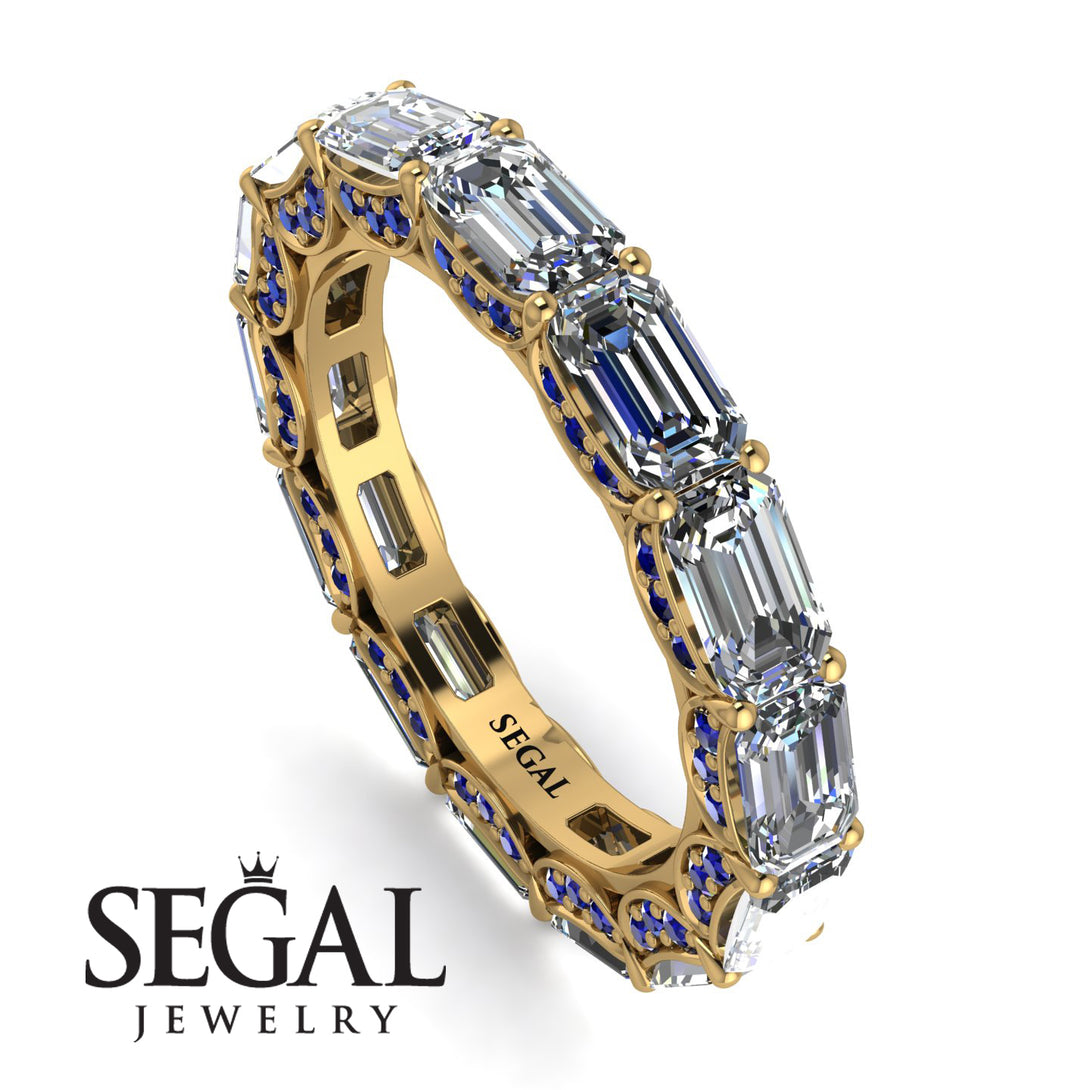 Eternity Emerald Hidden Diamonds Band - Ember No. 61