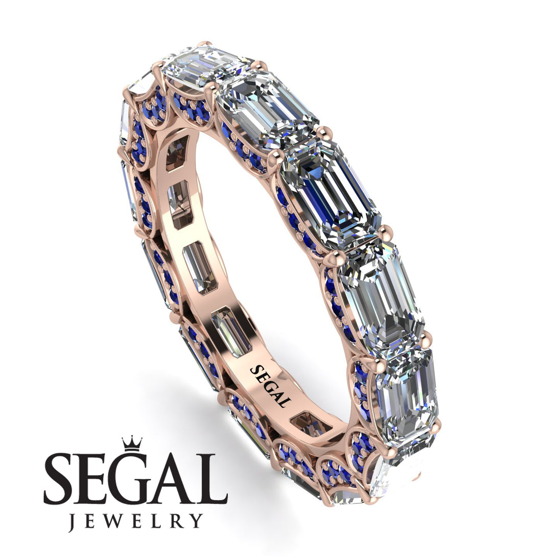 Eternity Emerald Hidden Diamonds Band - Ember No. 62